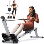 Foldable Rowing Machine with Adjustable Resistance