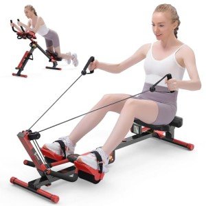 HiFast Foldable Rowing and AB Crunch Machine