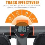 Mini Stair Stepper with Resistance Bands for Home Fitness