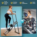 Niceday Foldable Stair Stepper with Handlebar