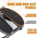 Mini Stair Stepper with Resistance Bands for Home Fitness