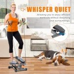 Mini Stair Stepper with Resistance Bands for Home Fitness