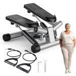 DUMOS Mini Stair Stepper with Resistance Bands