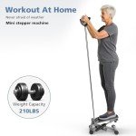DUMOS Mini Stair Stepper with Resistance Bands