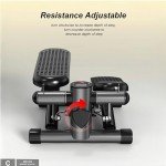 Home Exercise Stepper with Resistance Bands & Monitor