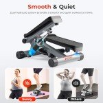 Sunny Health & Fitness Mini Stepper with Resistance Bands