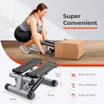 Sunny Health & Fitness Mini Stepper with Resistance Bands