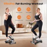 Adjustable Home Stepper with Resistance Bands