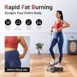 Mini Stepper with Resistance Bands for Home Fitness