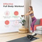 Mini Stair Stepper with Resistance Bands for Home
