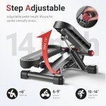 Mini Stepper with Resistance Bands for Home Fitness