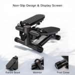 Mini Stair Stepper with Resistance Bands for Home