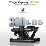 Mini Stair Stepper with Resistance Bands for Home