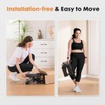 Adjustable Home Stepper with Resistance Bands