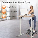 Compact Stair Stepper with LED Display and Resistance Bands