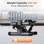 Compact Stair Stepper with LED Display and Resistance Bands