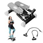 Portable Mini Stair Stepper with Resistance Bands
