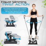 Portable Mini Stair Stepper with Resistance Bands