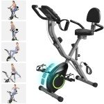 Foldable 5-in-1 Indoor Exercise Bike for Home