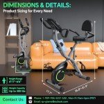 Foldable 5-in-1 Indoor Exercise Bike for Home