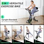 Foldable 5-in-1 Indoor Exercise Bike for Home