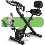 Caromix Folding Magnetic Exercise Bike with Resistance