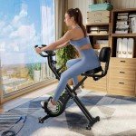 Caromix Folding Magnetic Exercise Bike with Resistance