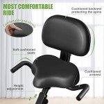 Caromix Folding Magnetic Exercise Bike with Resistance