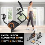 Comfortable Recumbent Exercise Bike with LCD Display