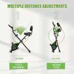 Caromix Folding Magnetic Exercise Bike with Resistance