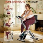 Pleny 5-in-1 Folding Exercise Bike for Home