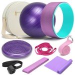HNCTINNO Yoga Wheel Fitness Set