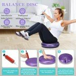 HNCTINNO Yoga Wheel Fitness Set