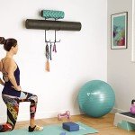 Wallniture Guru Wall Mount Yoga Mat Storage Rack