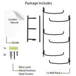 Wallniture Guru Wall Mount Yoga Mat Storage Rack