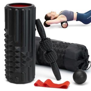 5-in-1 Foam Roller Set with Carrying Bag