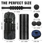 Foam Roller Set for Muscle Relief and Therapy