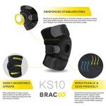 Bracoo KS10 Adjustable Knee Support Brace (Black)