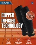 Copper Calf Compression Sleeves - 2 Pairs Set