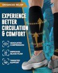 Copper Calf Compression Sleeves - 2 Pairs Set