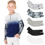 Kids' UV Protection Baseball Arm Sleeves - 5 Pairs