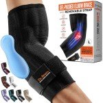 Dr. Brace Elite Elbow Compression Sleeve - Black, L