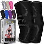 Blitzu Flex Plus Knee Compression Sleeve for Pain Relief