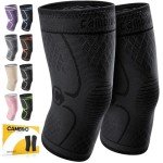 CAMBIVO Knee Brace Support Sleeves (2 Pack)