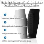 Honeycomb Compression Shin Guards for Soccer & Football