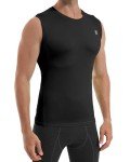 Men's Sleeveless Compression Workout Tank - Black