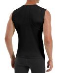 Men's Sleeveless Compression Workout Tank - Black