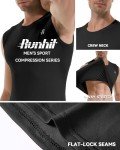 Men's Sleeveless Compression Workout Tank - Black