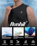 Men's Sleeveless Compression Workout Tank - Black