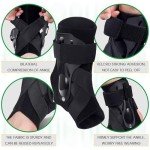 Adjustable Ankle Brace for Sprains and Support